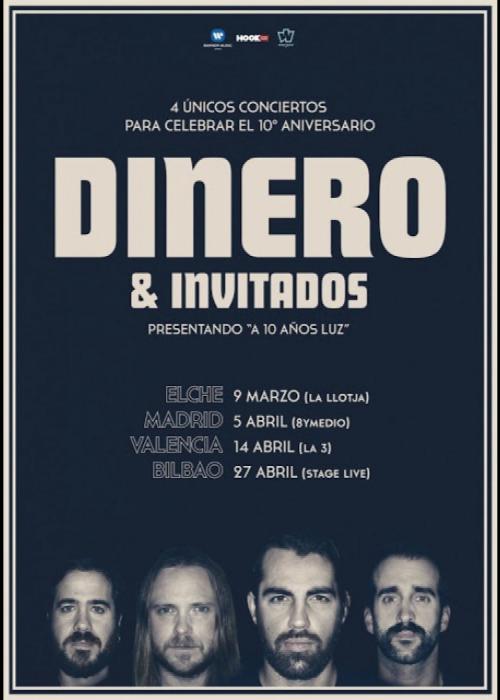 Cartel de Concierto de Dinero en Valencia