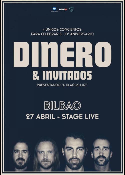 Cartel de Concierto de Dinero en Bilbao