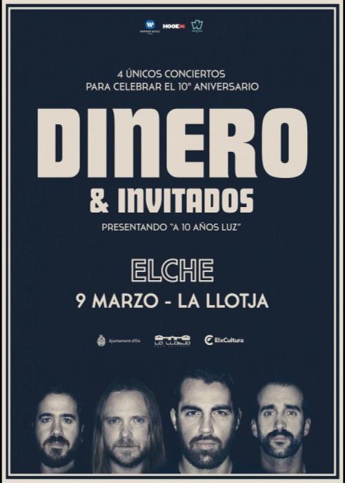 Cartel de Concierto de Dinero en Elche