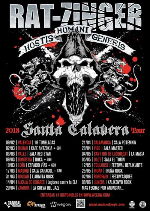 Cartel de Concierto de Rat-Zinger en Santander