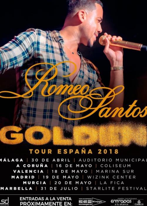 Cartel de Concierto de Romeo Santos en Madrid