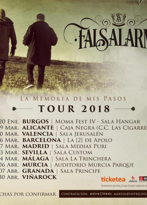 Cartel de Concierto de Falsalarma en Madrid