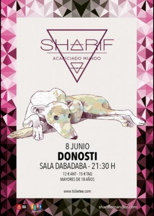 Cartel de Concierto de Sharif en Donostia-San Sebastián