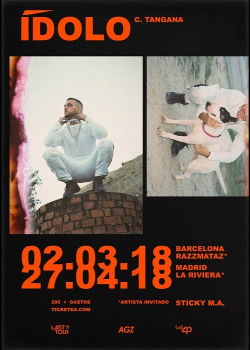 Cartel de Concierto de C.Tangana en Barcelona