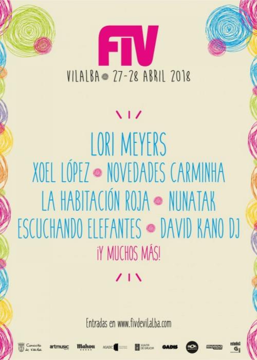 Cartel de Festival FIV 2018 de Vilalba