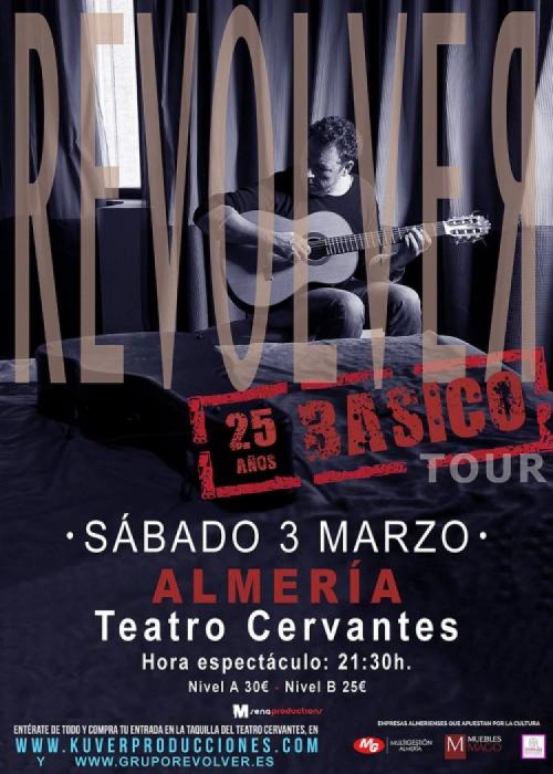 Cartel de Concierto de RevolveR en Almería