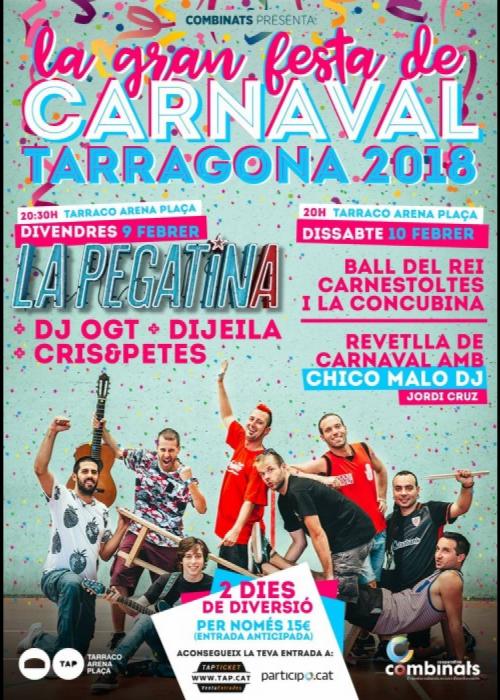 Cartel de Concierto de La Pegatina en Tarragona