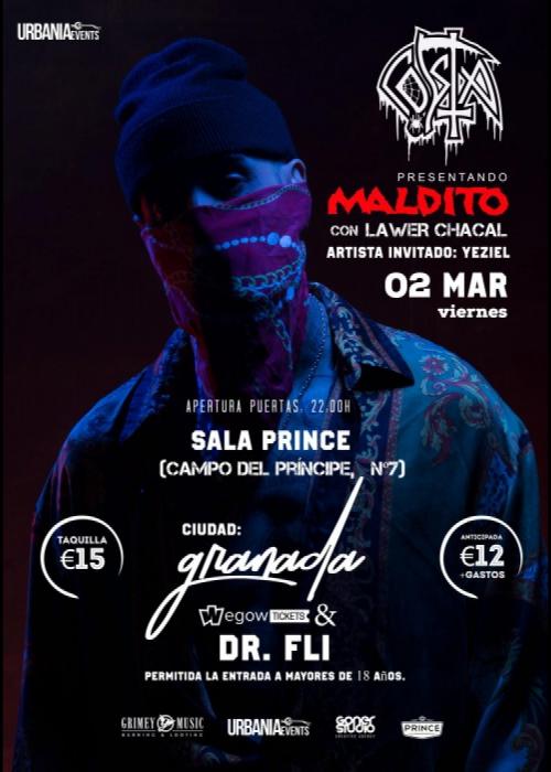 Cartel de Concierto de Costa en Granada