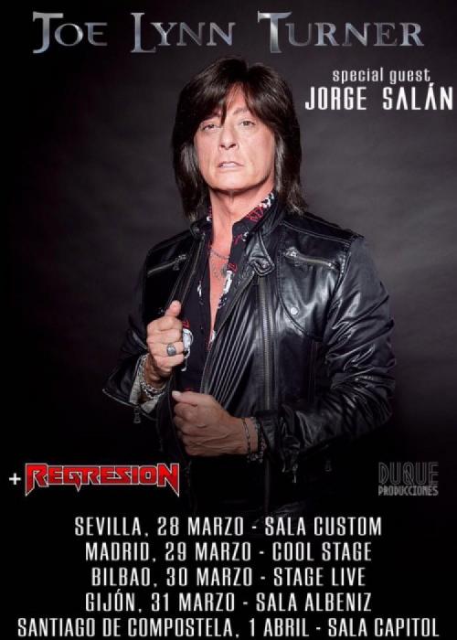 Cartel de Concierto de Joe Lynn Turner en Bilbao