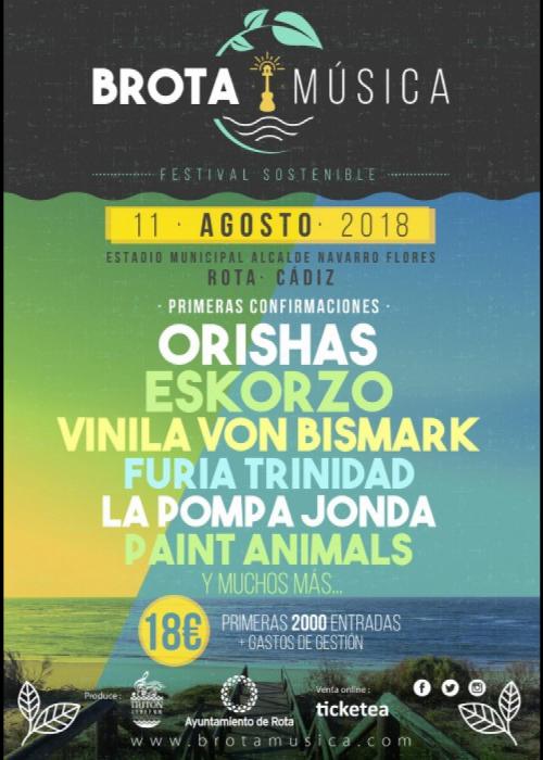 Cartel de Brota Musica 2018