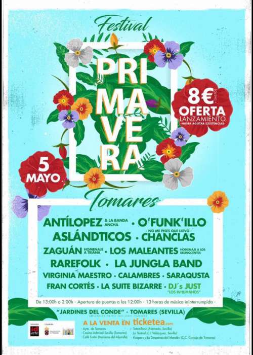 Cartel de Festival Primavera de Tomares