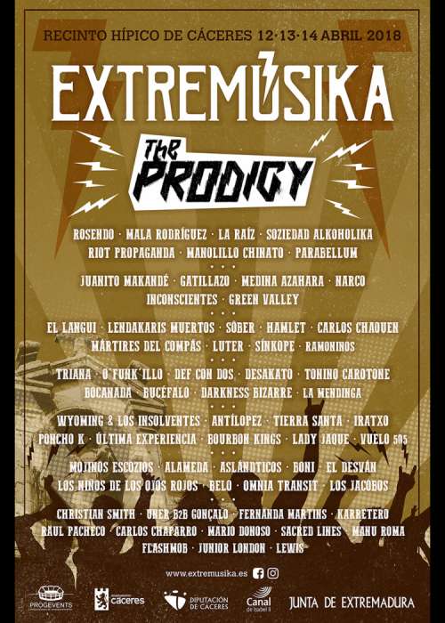 Cartel de Extremúsika 2018