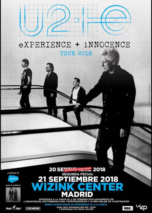Cartel de Concierto de U2 en Madrid
