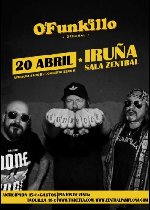 Cartel de Concierto de O'funk'illo en Pamplona