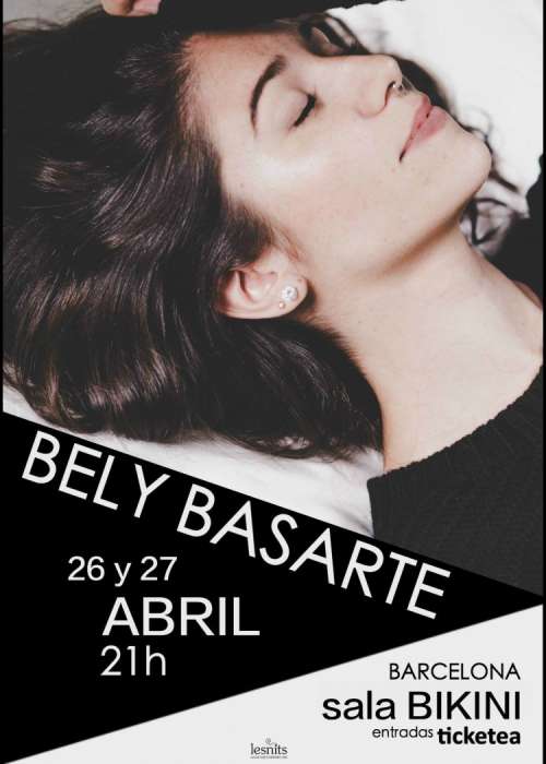 Cartel de Concierto de Bely Basarte en Barcelona