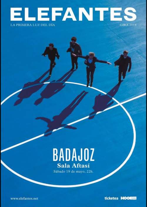 Cartel de Concierto de Elefantes en Badajoz