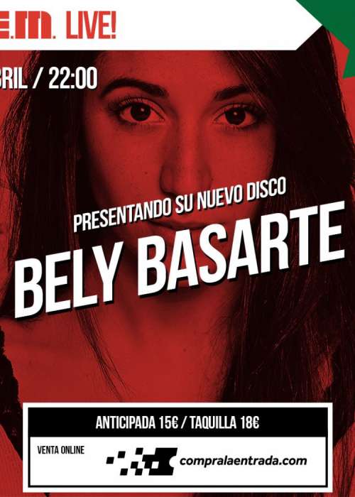 Cartel de Concierto de Bely Basarte en Murcia