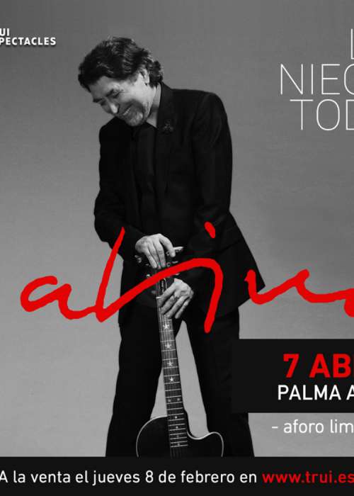Cartel de Concierto de Joaquín Sabina en Palma de Mallorca