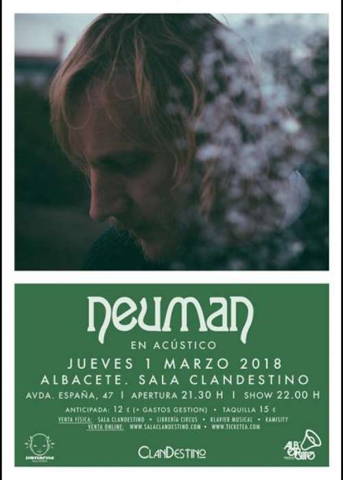 Cartel de Concierto de Neuman en Albacete