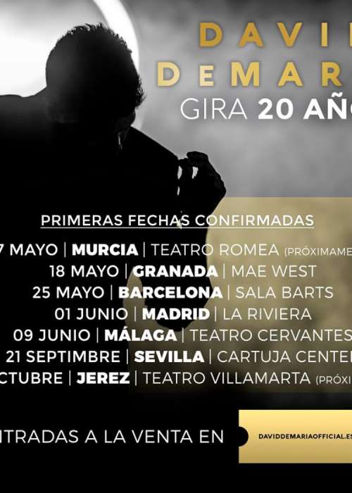Cartel de Concierto de David DeMaría en Jerez de la Frontera