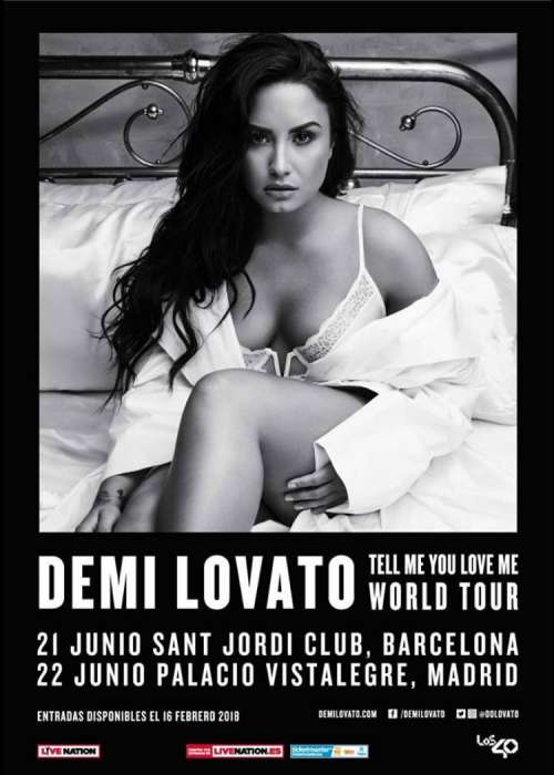 Cartel de Concierto de Demi Lovato en Barcelona