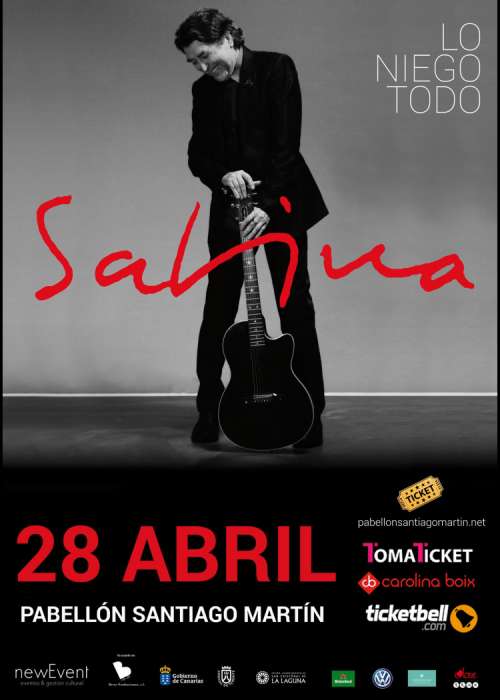 Cartel de Concierto de Joaquín Sabina en Tenerife