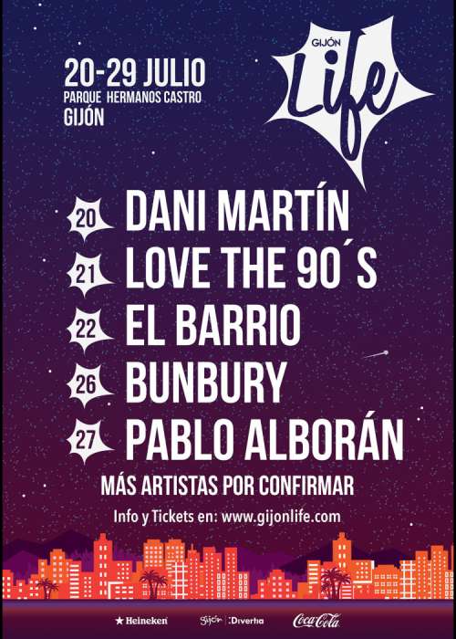 Cartel de Concierto de Enrique Bunbury en Gijón