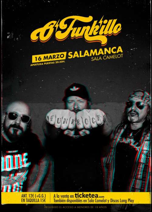 Cartel de Concierto de O'funk'illo en Salamanca