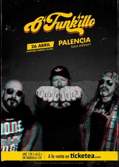 Cartel de Concierto de O'funk'illo en Palencia