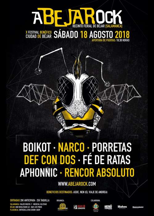 Cartel de AbejaRock 2018