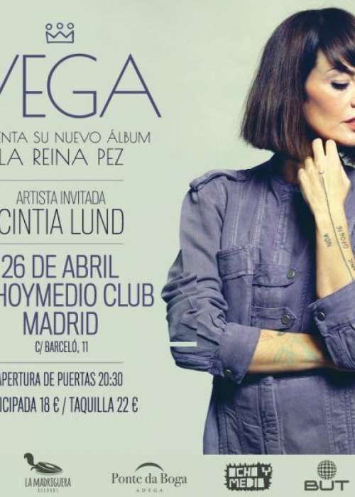 Cartel de Concierto de Vega en Madrid