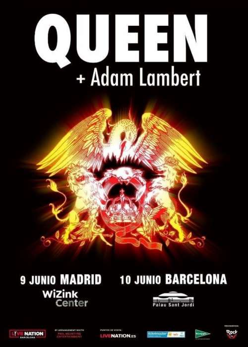 Cartel de Concierto de Queen en Barcelona