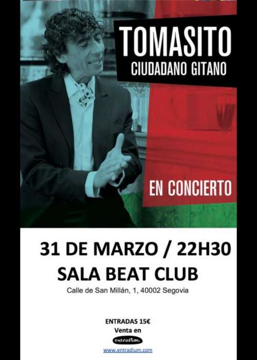 Cartel de Concierto de Tomasito en Segovia