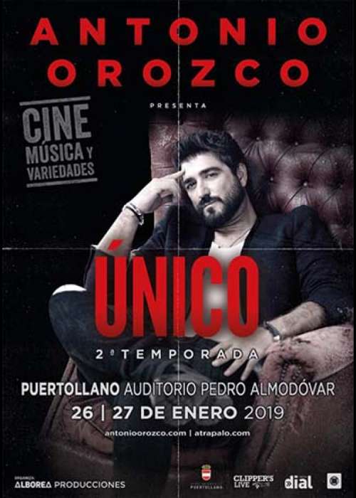 Cartel de Concierto de Antonio Orozco en Puertollano