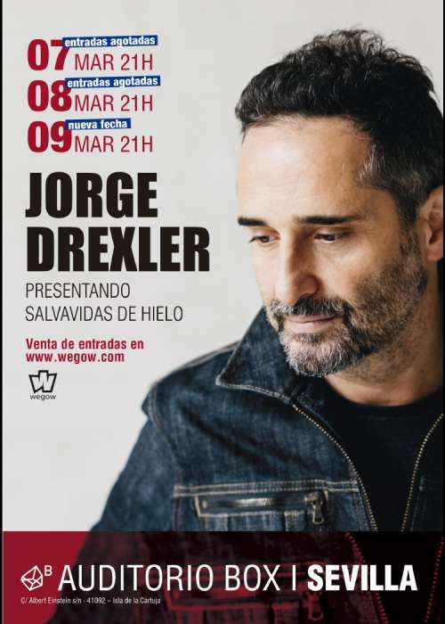 Cartel de Concierto de Jorge Drexler en Sevilla