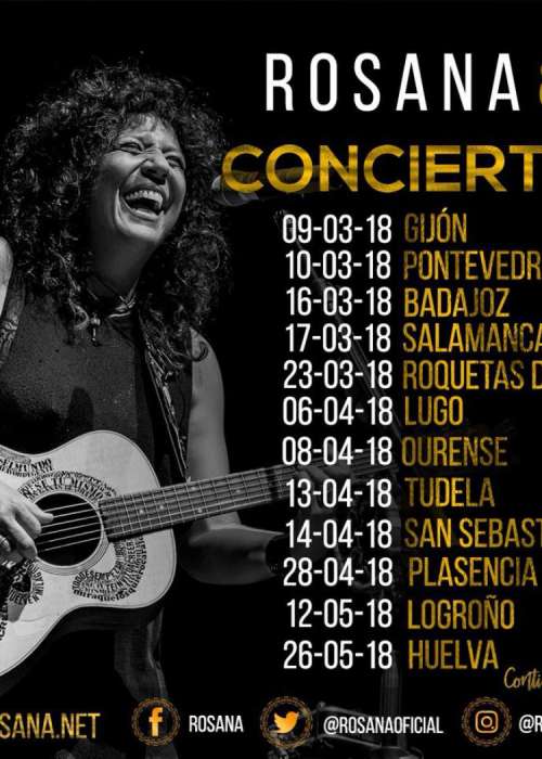 Cartel de Concierto de Rosana en Cuenca
