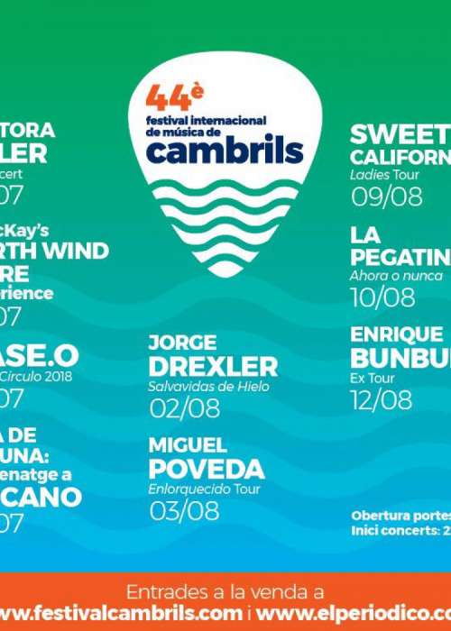 Cartel de Concierto de Hija de la Luna en Cambrils