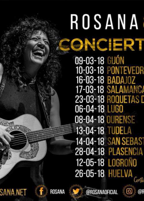 Cartel de Concierto de Rosana en Zamora