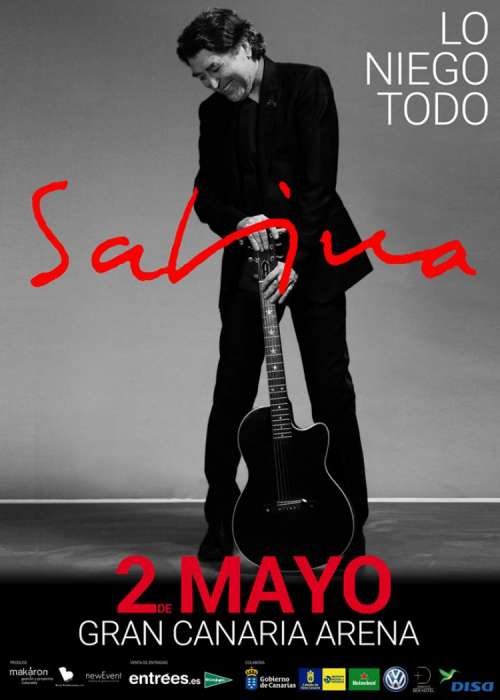 Cartel de Concierto de Joaquín Sabina en Las Palmas de Gran Canaria