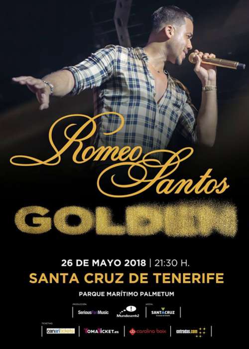 Cartel de Concierto de Romeo Santos en Santa Cruz de Tenerife