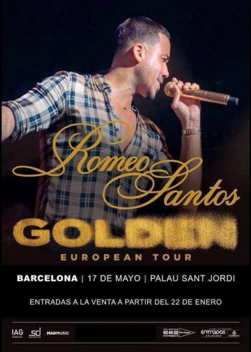 Cartel de Concierto de Romeo Santos en Barcelona