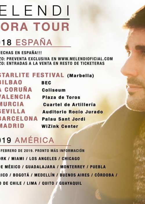 Cartel de Concierto de Melendi en A Coruña