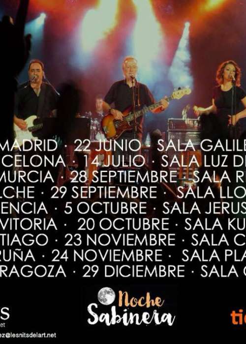 Cartel de Concierto de Noche Sabinera en Pamplona/Iruña