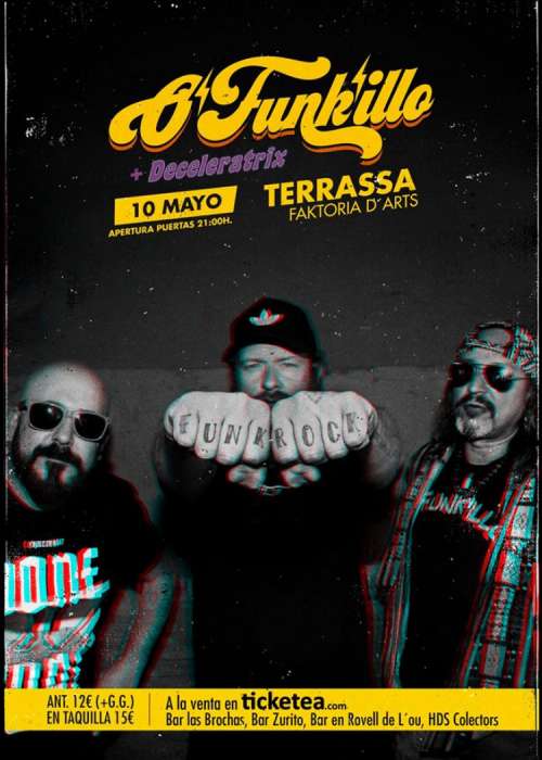 Cartel de Concierto de O'funk'illo en Terrassa
