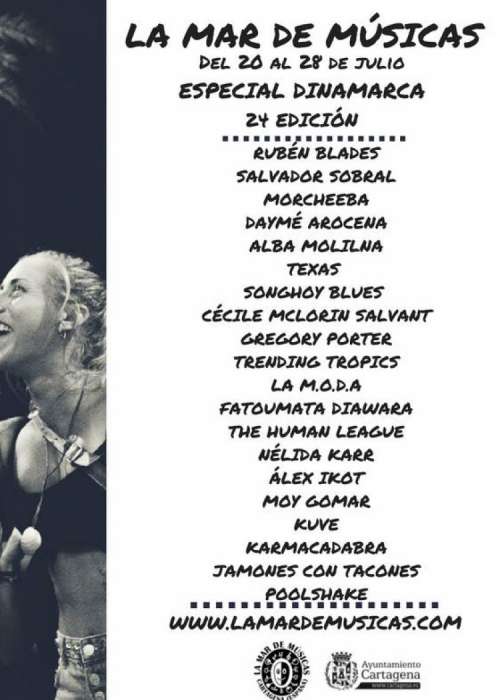 Cartel de Concierto de Rubén Blades en Cartagena