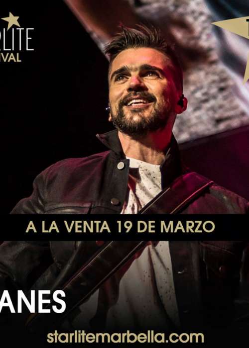 Cartel de Concierto de Juanes en Marbella