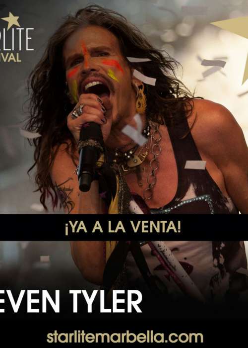 Cartel de Concierto de Steven Tyler (Aerosmith) en Marbella