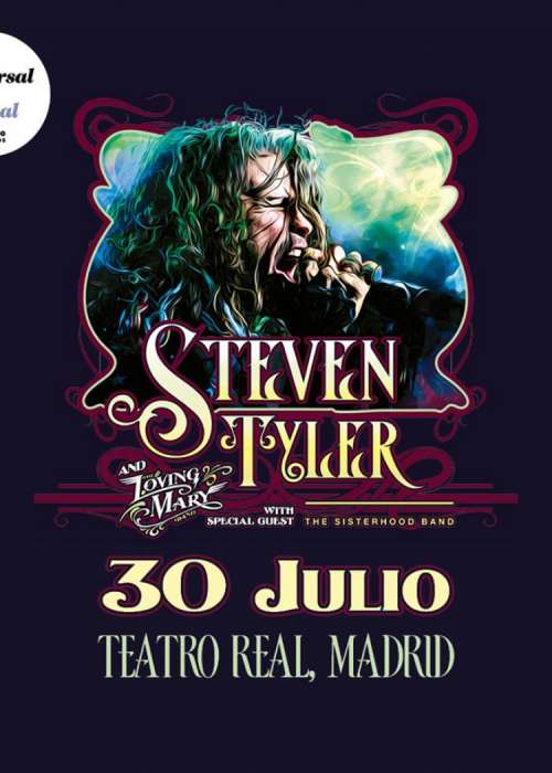 Cartel de Concierto de Steven Tyler (Aerosmith) en Madrid