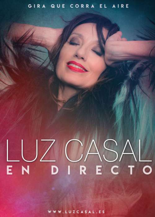 Cartel de Concierto de Luz Casal en Huesca