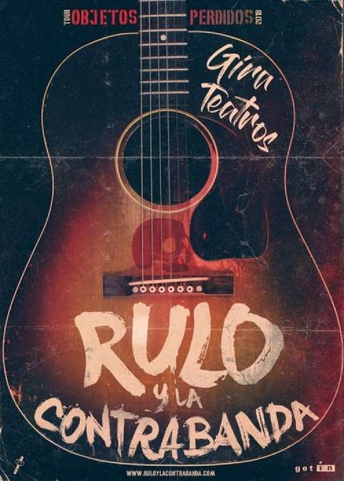 Cartel de Concierto de Rulo y La Contrabanda en Palencia